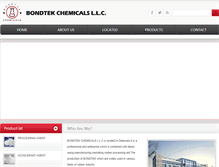 Tablet Screenshot of bondtek-chemical.com